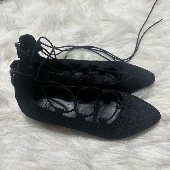 Eileen Fisher Tweed Print Ballet Style Shoes size Women’s 6.5 - Picture 4 of 6